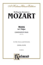Coronation Mass K. 317-Vocal Score SATB Miscellaneous cover